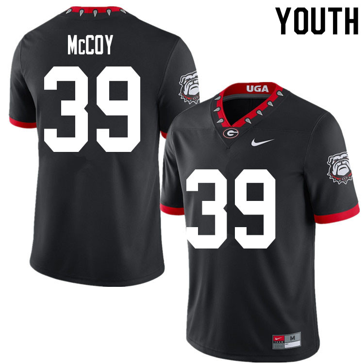 2020 Youth #39 KJ McCoy Georgia Bulldogs Mascot 100th Anniversary College Football Jerseys Sale-Blac - Click Image to Close